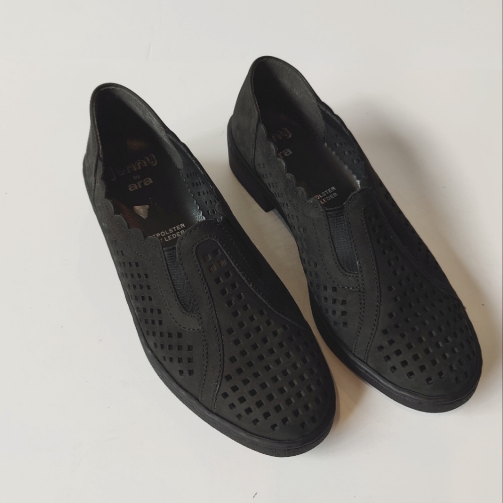 Jenny by Ara Black Loafer